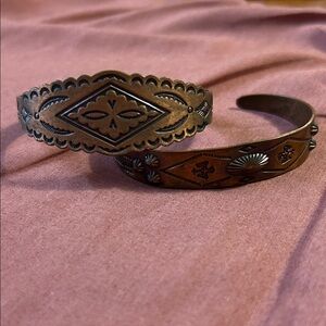 Vintage Style Copper Cuff Bracelets